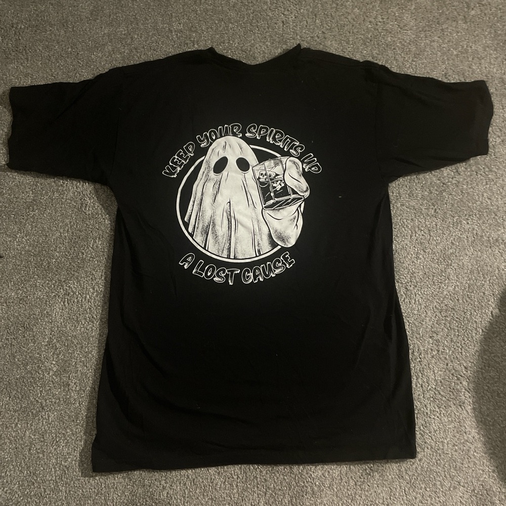 Lost Black Short Sleeve Tee with Ghost Graphic